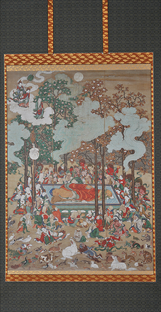 長谷川等伯画 仏涅槃図