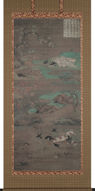 六道絵「人道不浄相図」九相図（国宝）